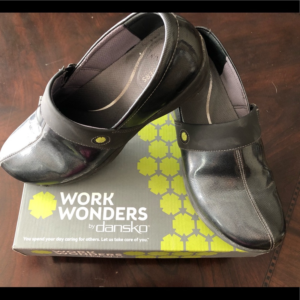 Dansko Work Wonders charcoal clogs